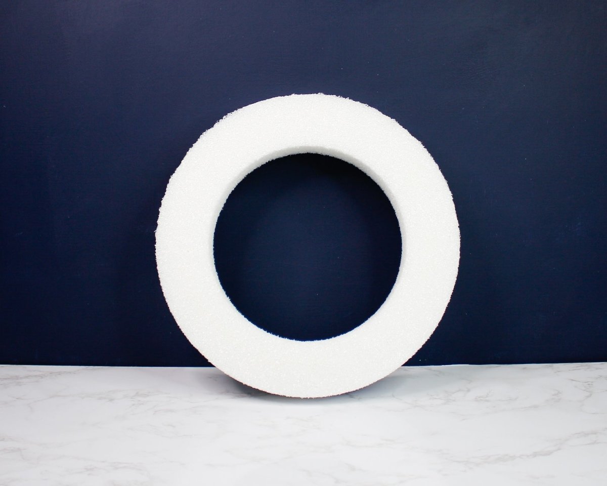 white foam wreath multiple sizes 319303